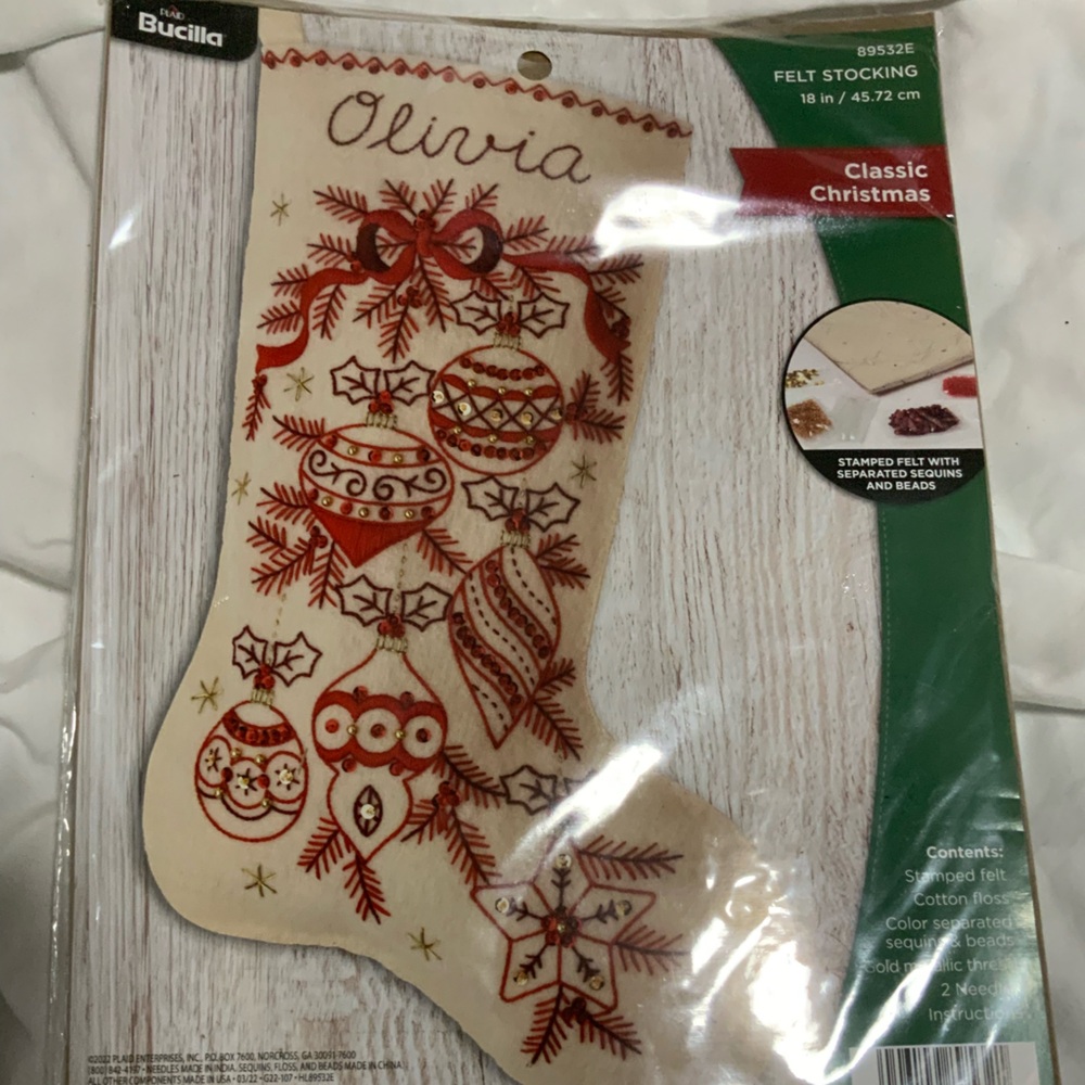 Bucilla Felt Stocking